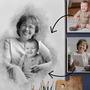 Liebsten zum Foto hinzufügen - Fotos kombinieren - Weihnachtsgeschenk - Familienporträt aus verschiedenen Fotos - Erinnerungsgeschenk für Papa Mama - Verstorbenen hinzufügen