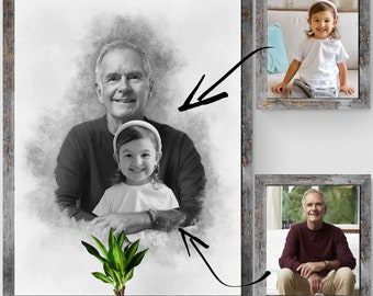 Memorial Photo Gift: Add Deceased Loved One to Picture (Digital File)