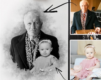 Add person to Photo - Personalized Memorial Portrait