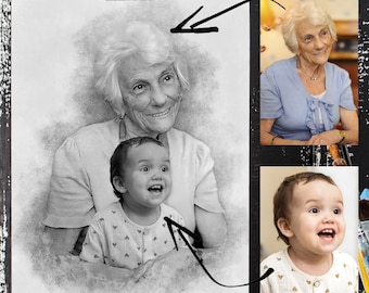 Add Deceased Loved One to Photo - Custom Memorial Portrait