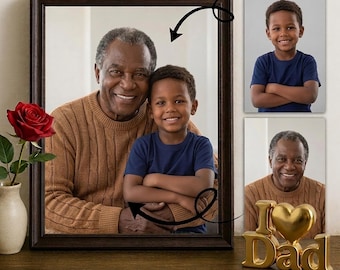 Custom Memorial Photo | Merge People Into One Portrait | Digital Art