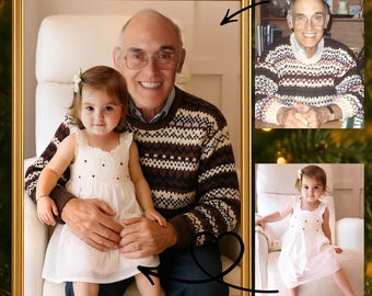 Memorial Photo Merge • Add Deceased Loved One • Custom Portrait