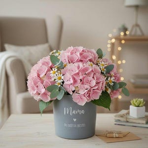 Muttertagsgeschenk l Geschenk Blumentopf zu Muttertag Mama Oma uroma l Betonoptik l kleines Dankeschön