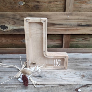 Buchstaben Spardose, Anfangsbuchstabe, Holz, Sparschwein, Personalisierung, Geschenkidee, Geburtstag, Geburt, Weihnachten