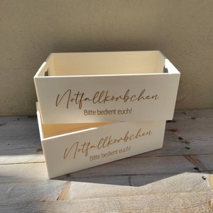 Emergency basket, emergency box, wedding sign, emergency box, wedding decoration, little helpers, toilet