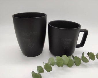 Kaffeebecher mit Wunschgravur, Kaffeetasse,Müslischale, Schüssl, personalisiert,Coffee Lover, Geschenk,Valentinstag, Geburtstag,Geschenkidee