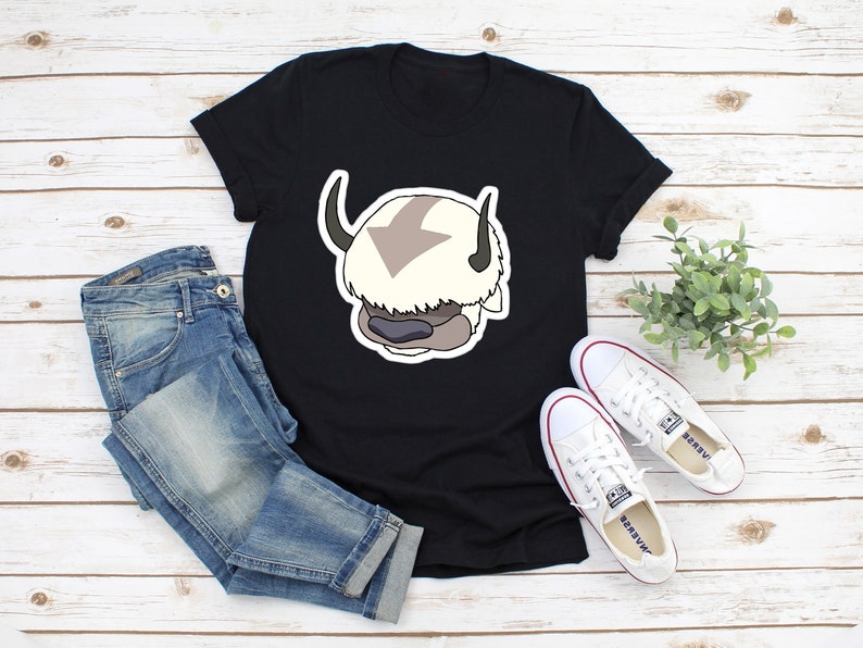 Anime T shirt Appa Cosplay Appa Avatar fan tee Avatar The Last Airbender Shirt Appa Illustration Shirt