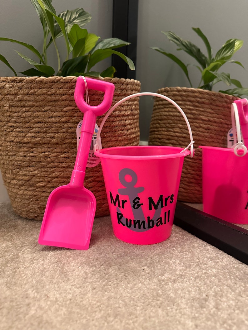 Personalised Bucket and Spade gift Set Customised Fun for Every AdventureBeach toys Sand toys Water toys Gift Personalised gift image 4