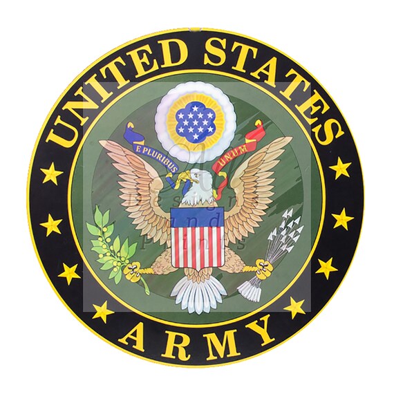 United States Army Wreath Sign Army USA green 8 Inch | Etsy