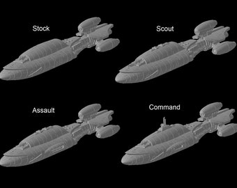 MC35 Heavy Frigate STL Bundle (unterstützt)