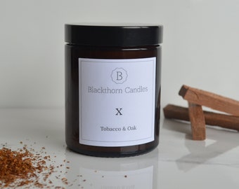 Tobacco & Oak Soy Wax Candle