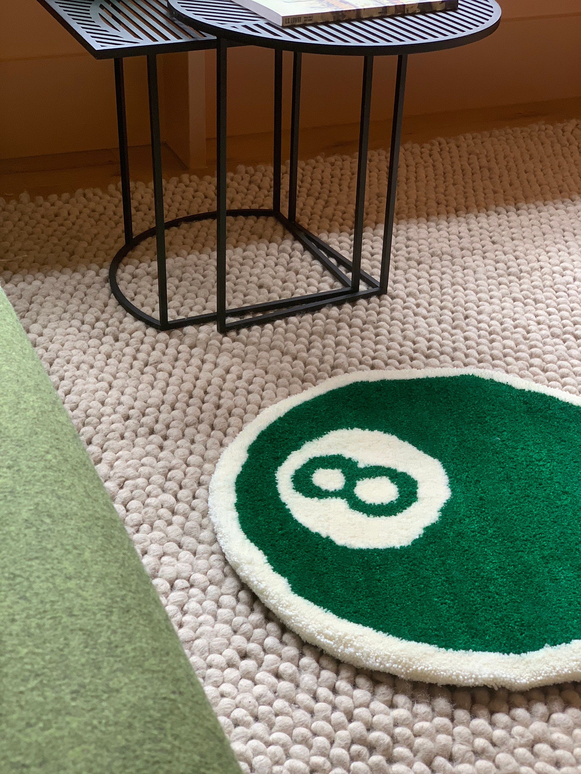 Custom 8 Ball Tufted Rug Handmade Decor Personalised Gift - Etsy