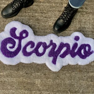 Custom Tufted Scorpio Star Sign Decor Rug / Astrology / Indie Bohemian ...