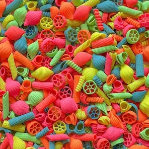 Neon Pasta Coral Reef | Pasta Coral Reef | Coral Reef Mix | Sensory Bin |Coral reef pasta |Under the sea | Loose parts play | Tinker tray