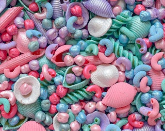 Mermaid Coral Reef | Pasta Coral Reef | Mermaid Play | Mermaid Pasta Coral Reef | Sensory Play | Summer Play | Sensory Bases | Tuff Tray