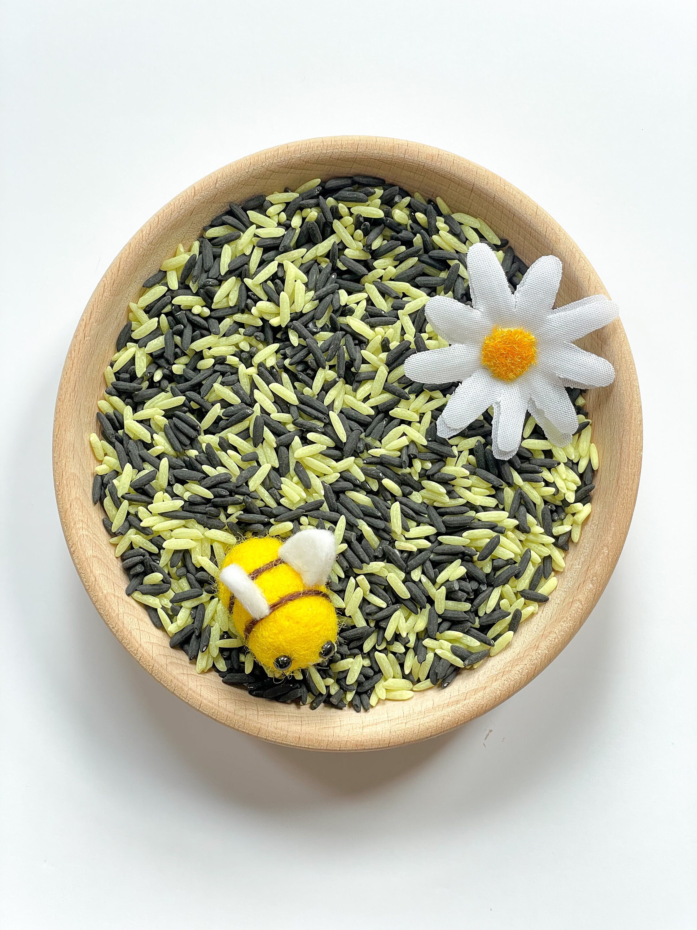 Bee And Rice Bee Sensory Rice | Bee Play | World Bee Day | Sensory Rice | Sensory ...
