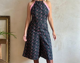 Vintage Boho-Jumpsuit aus den 1970er Jahren mit Schlaghosen im Hippie-Stil