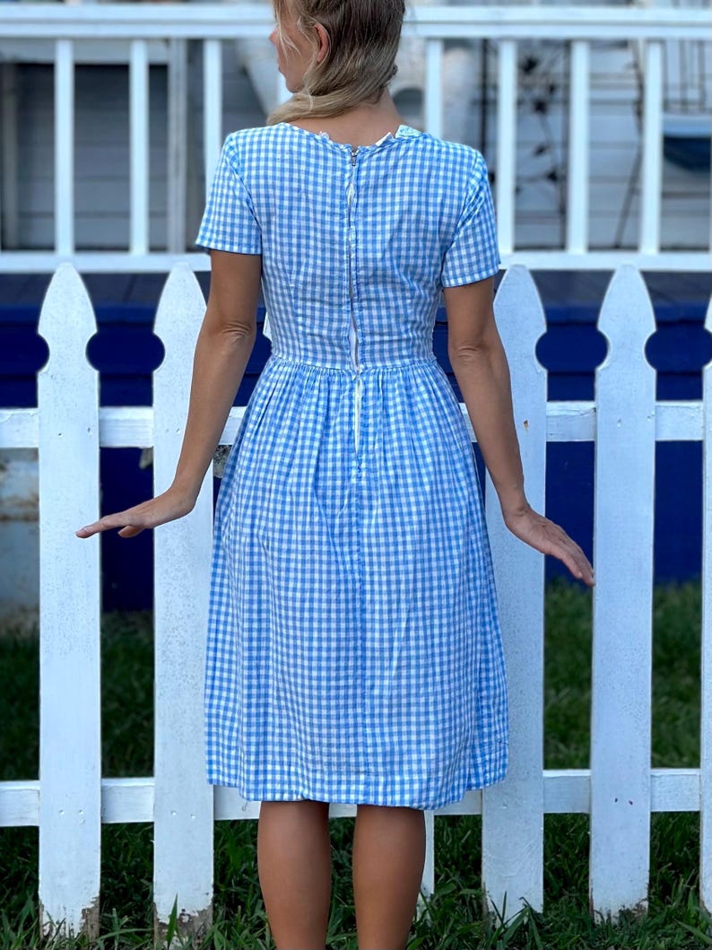 Gingham Sweetheart Neck Dress Belle Poque Vintage Plaid Dress  Sleeveless  Sweetheart Neck A-Line Midi With Spaghetti Straps  1950s Style Gingham  Swing Dress Vintage Dress