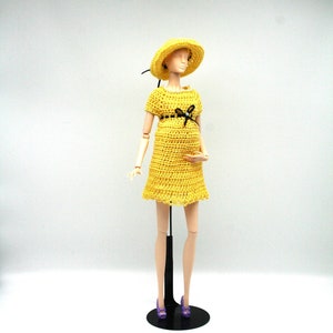 Handmade Maternity Dress and Hat for 11.5" Fashion Dolls