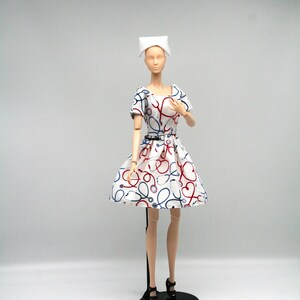 Handmade Vintage Nurse Uniform for 11.5&quot; Fashion Dolls