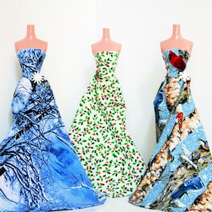 Handmade Christmas Holiday Evening Gowns for 11.5&quot; Fashion Dolls