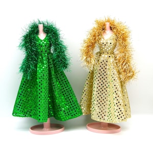 Handmade Holiday Sparkling Sequin Evening Gowns for 11.5&quot; Fashion Dolls