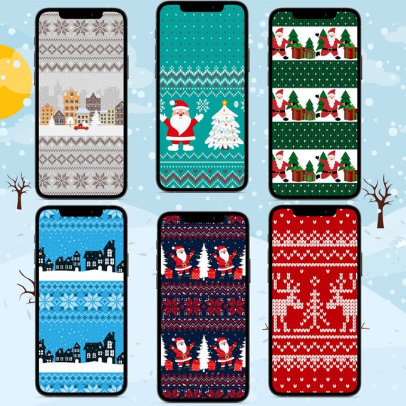 Ugly Sweater Wallpaper Iphone Wallpaper Holiday Sweater - Etsy