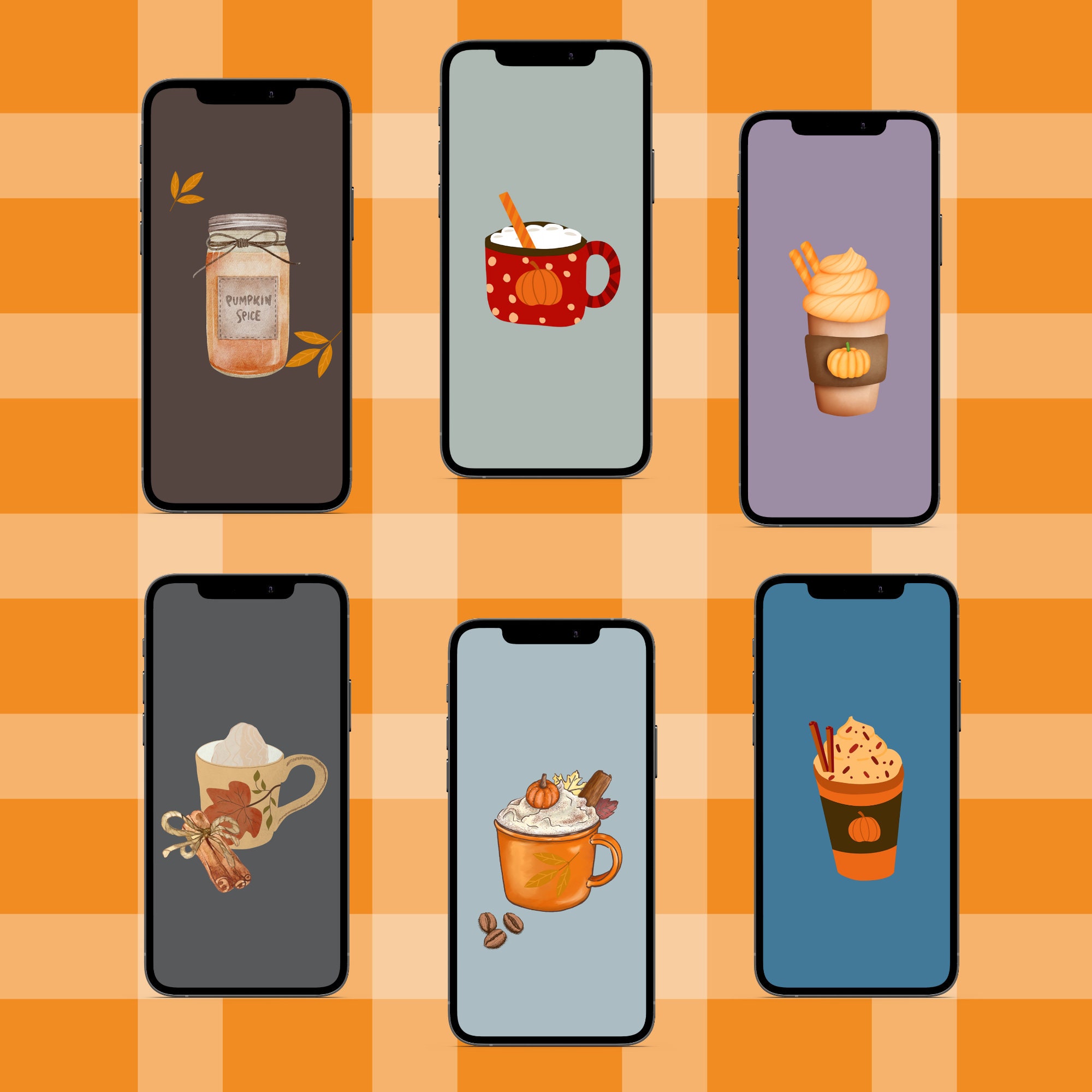 Pumpkin Spice Wallpaper Fall Coffee Iphone Wallpaper - Etsy Pumpkin Spice Wallpaper Fall Coffee Iphone Wallpaper - Etsy