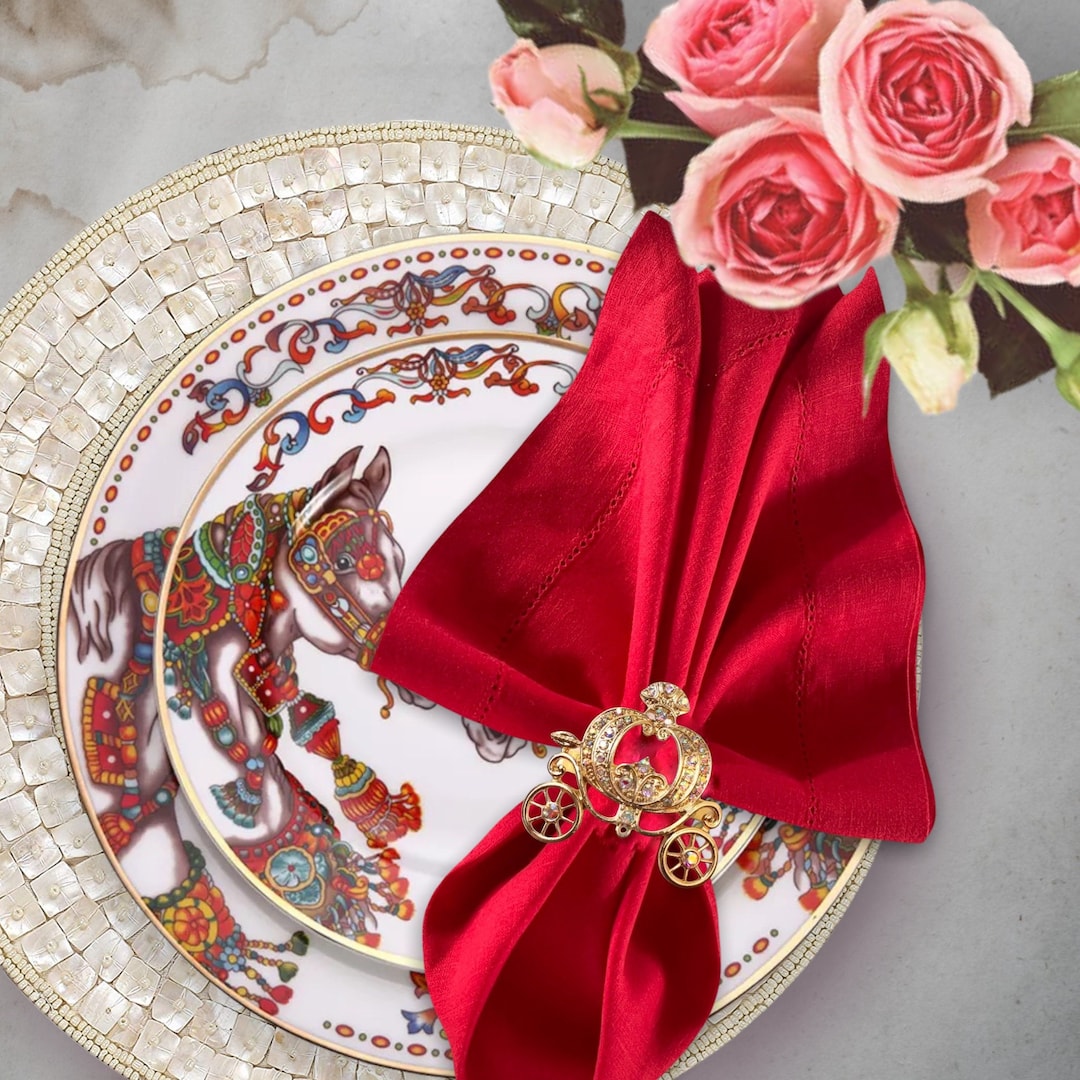 Cinderella Napkin Ringpumpkin Napkin Ringfairytale Napkin Etsy