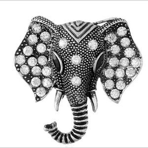 Anelli per tovaglioli a forma di elefante in argento (12 pezzi/set)
