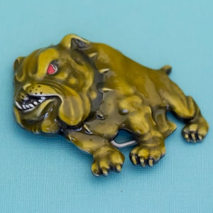 Vintage Steampunk Angry Bulldog Belt Buckle by Siskiyou Gifts 1992 - E7