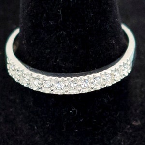 Vintage Sterling Silver Gemstone Ring Size 7 by Avon E20