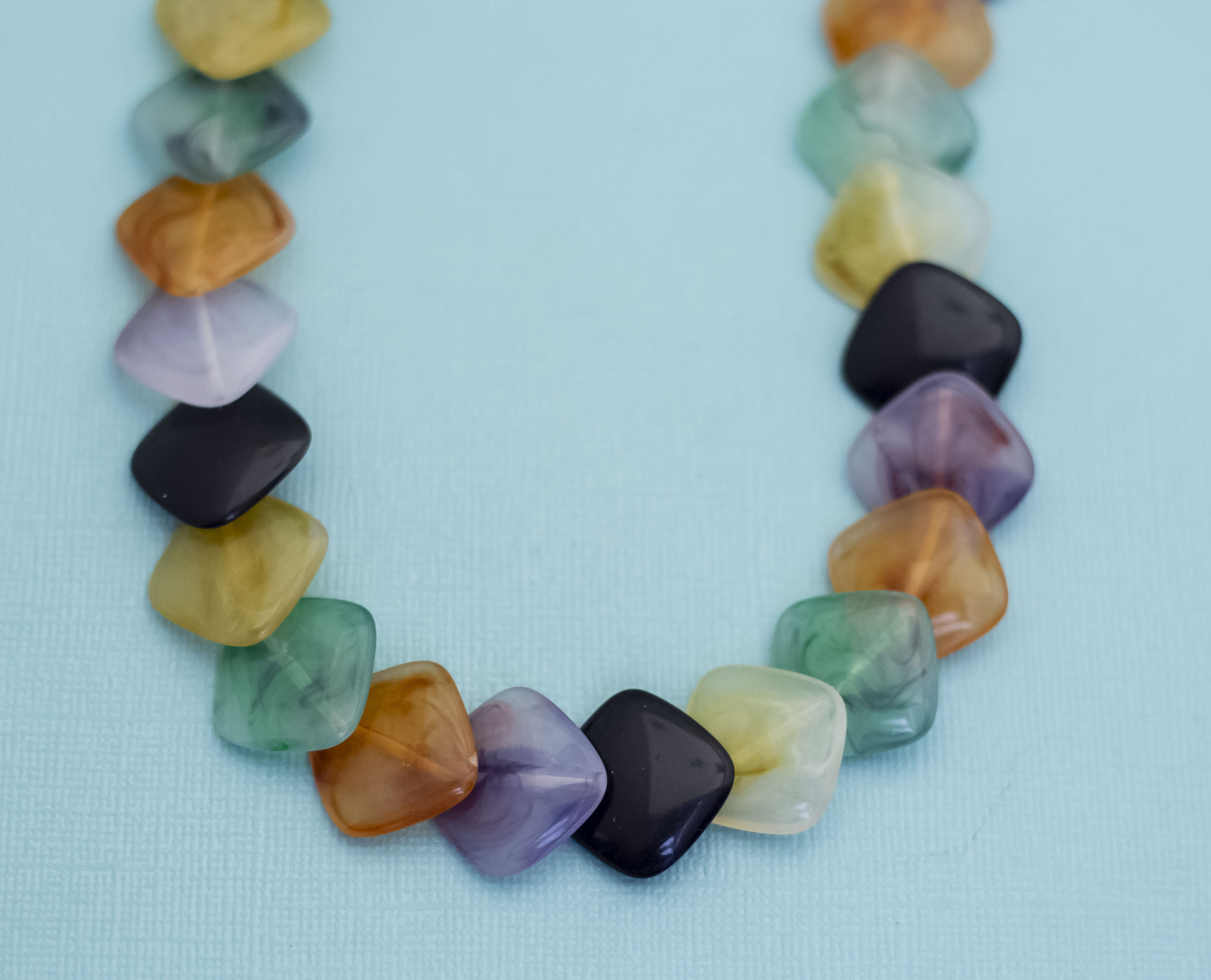 ヴィンテージ カラフル フェイクストーン ビーズ エレガントなビーズ