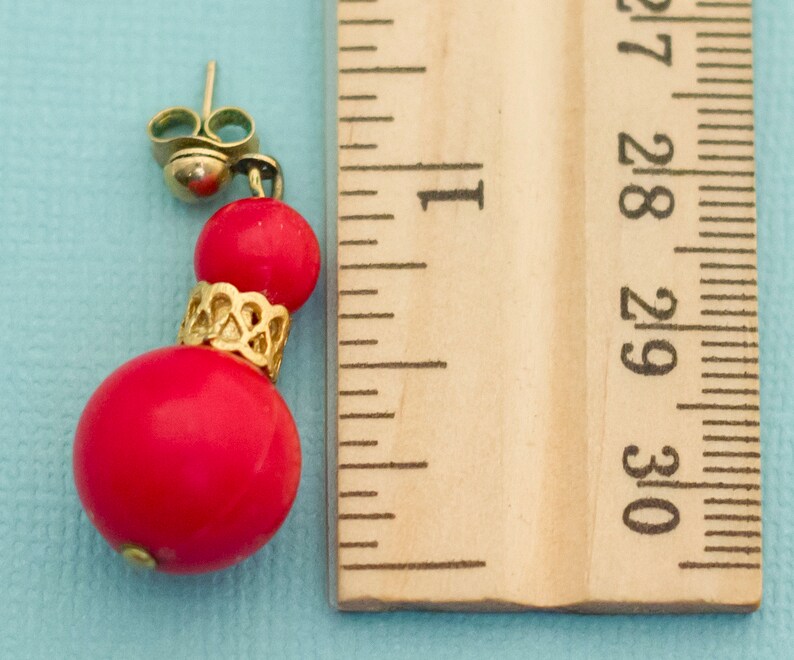 Vintage Ball Dangle Earrings E1