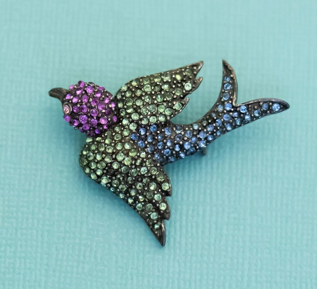 カラフルストーンの装飾ブローチ カラフルストーン ブローチ パーティプレゼントコンパクト ペンダント