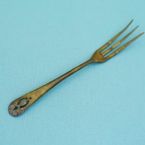 Vintage Brass Triple Tip Fork by E&JB - E37