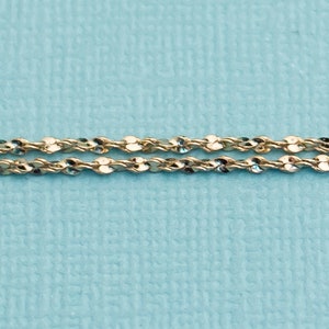 Vintage Gold Ton Kette Halskette 18 Zoll E21