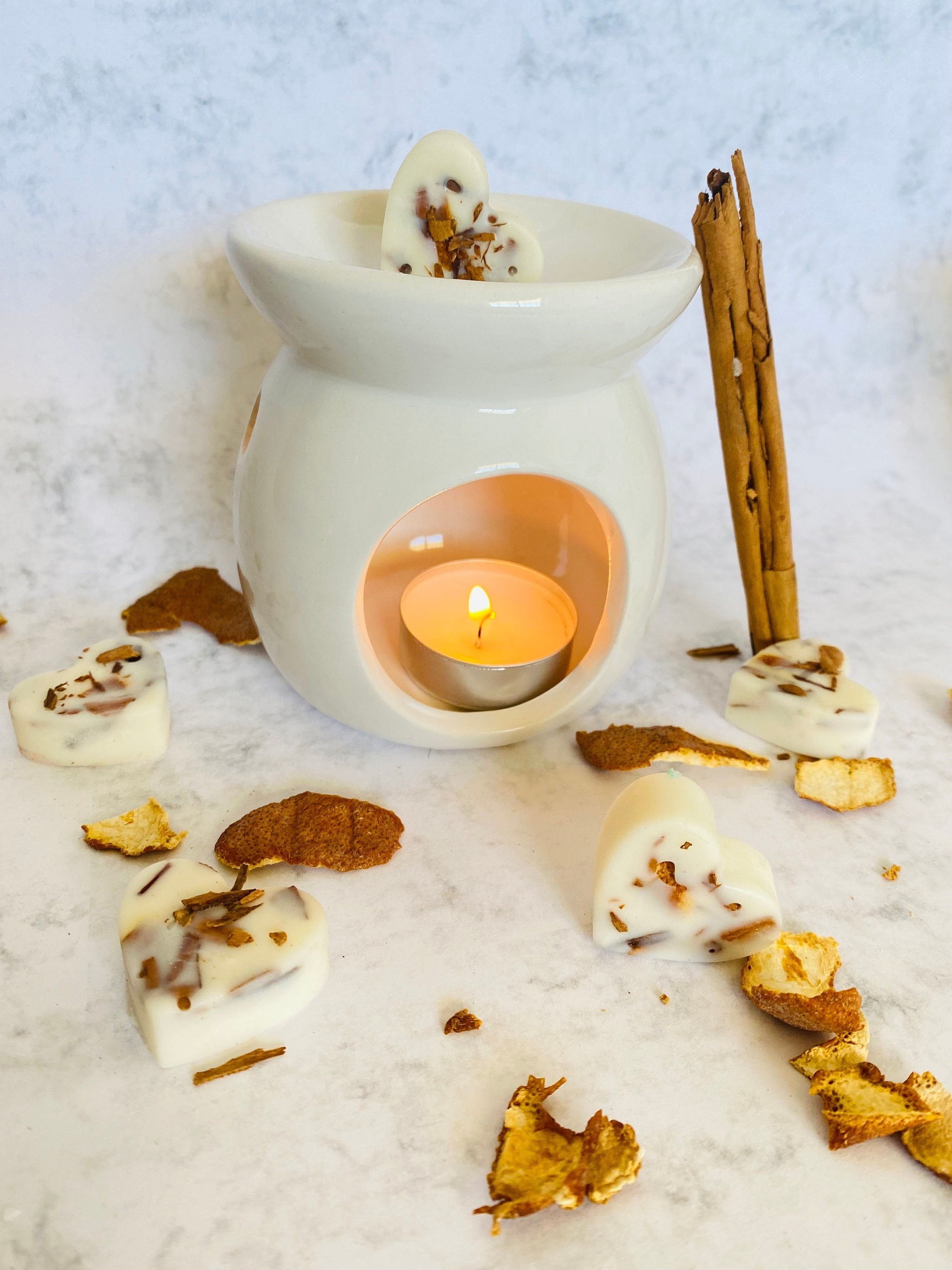 Figuras de cera de soja para quemador con diferentes fragancias Aroma  Manzana y canela
