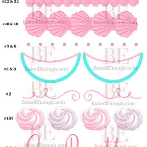 Taartversieringen oefenblad | Herbruikbare en bewerkbare sjabloon voor botercrème en royal icing | Taartversieringen voor beginners en gevorderden