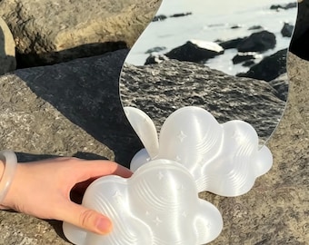 LUMI CLOUD | Cloud Photo Holder | Pearl White Memo Stand | Modern Desk Decor | Card Holder