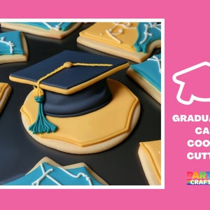 Graduation Cap Cookie Cutter | 2025 Graduation Hat fondant cutter | Graduation Gift | Graduation Cookie Cutter | cap and gown cookie