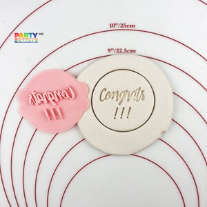Congrats!!! cookie stamp | Congrats!!!  Embosser Stamp | Cake Cookie Biscuit Stamp