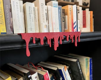 Slime Drip Bookshelf Decor, Monster Drip Shelf Decor, 3D Printed Horror Shelf Drip, Spooky Room Decor