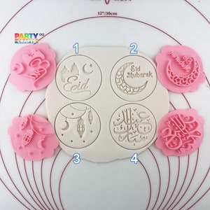 Eid Mubarak Cookie Stamp / Ramadan Embosser Fondant Stamp / Eid Mubarak Cookie Cutter/ Ramadan Mubarak Cookie Embosser Fondant Stamp