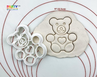 Chubby Teddy Bear Cookie Cutter / Cute Bear Cookie Cutters / Bear Cookie Cutters / Bear Shaped Cookie Cutter / Bear Biscuits Cutters