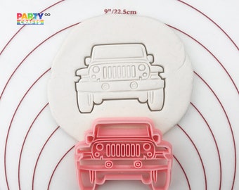 Wykrawarka do ciastek w kształcie ciężarówki Jeep | wykrawarka do ciastek w kształcie pojazdu | wykrawarka do ciastek w kształcie samochodu kempingowego | wykrawarka do ciastek na przyjęcie urodzinowe w kształcie pojazdu DIY
