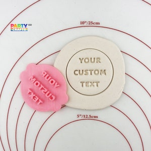 Custom Your Text Cookie Stamp Fondant Embosser | Personalized Your Text Cookie Stamp Fondant Embosser