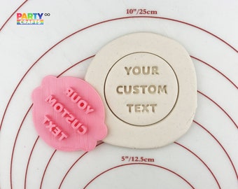 Personalisierter Text Cookie Stempel Fondant Embosser | Personalisierter Text Cookie Stempel Fondant Embosser