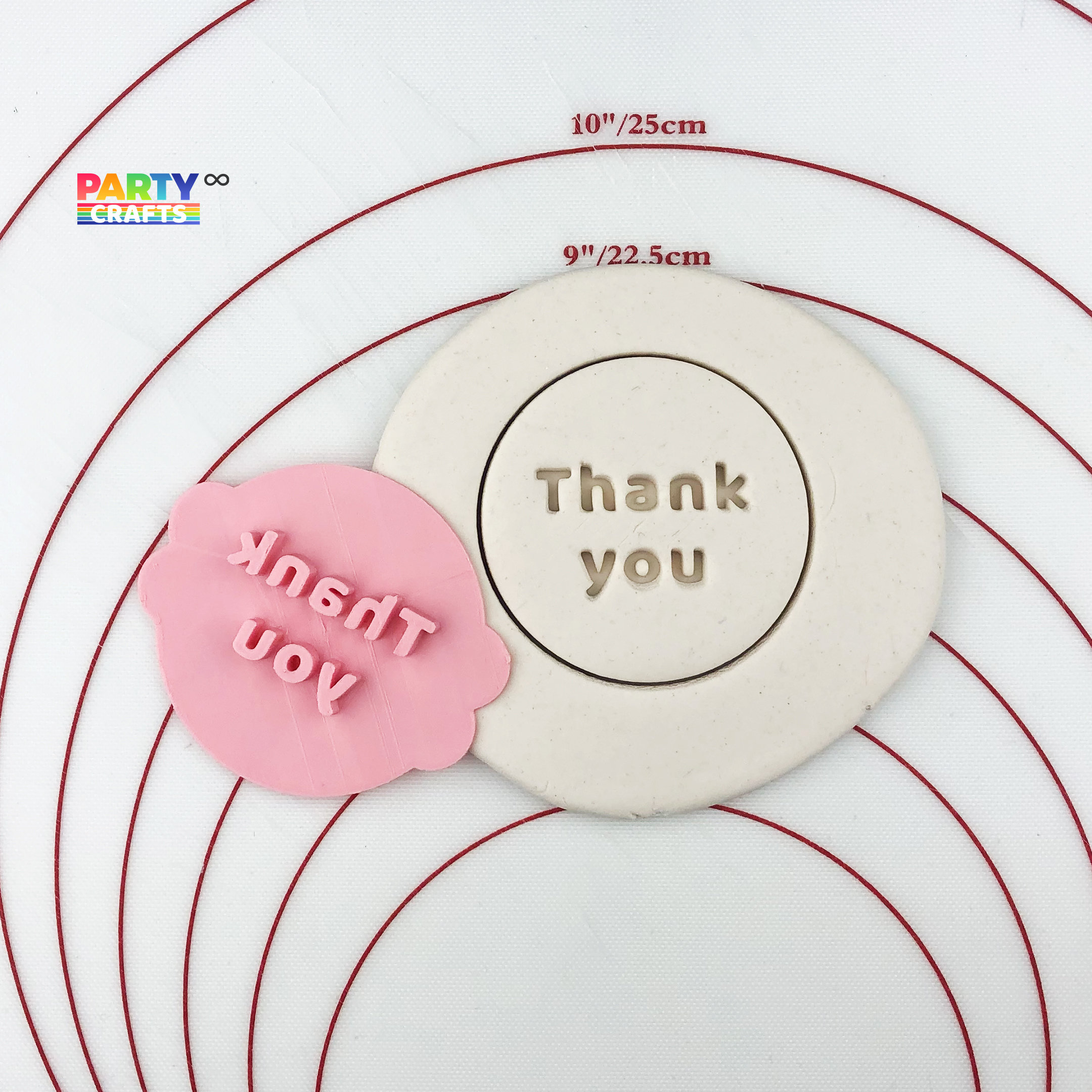 Thank You Cookie Stamp Thank You Cookie Fondant Embosser Etsy