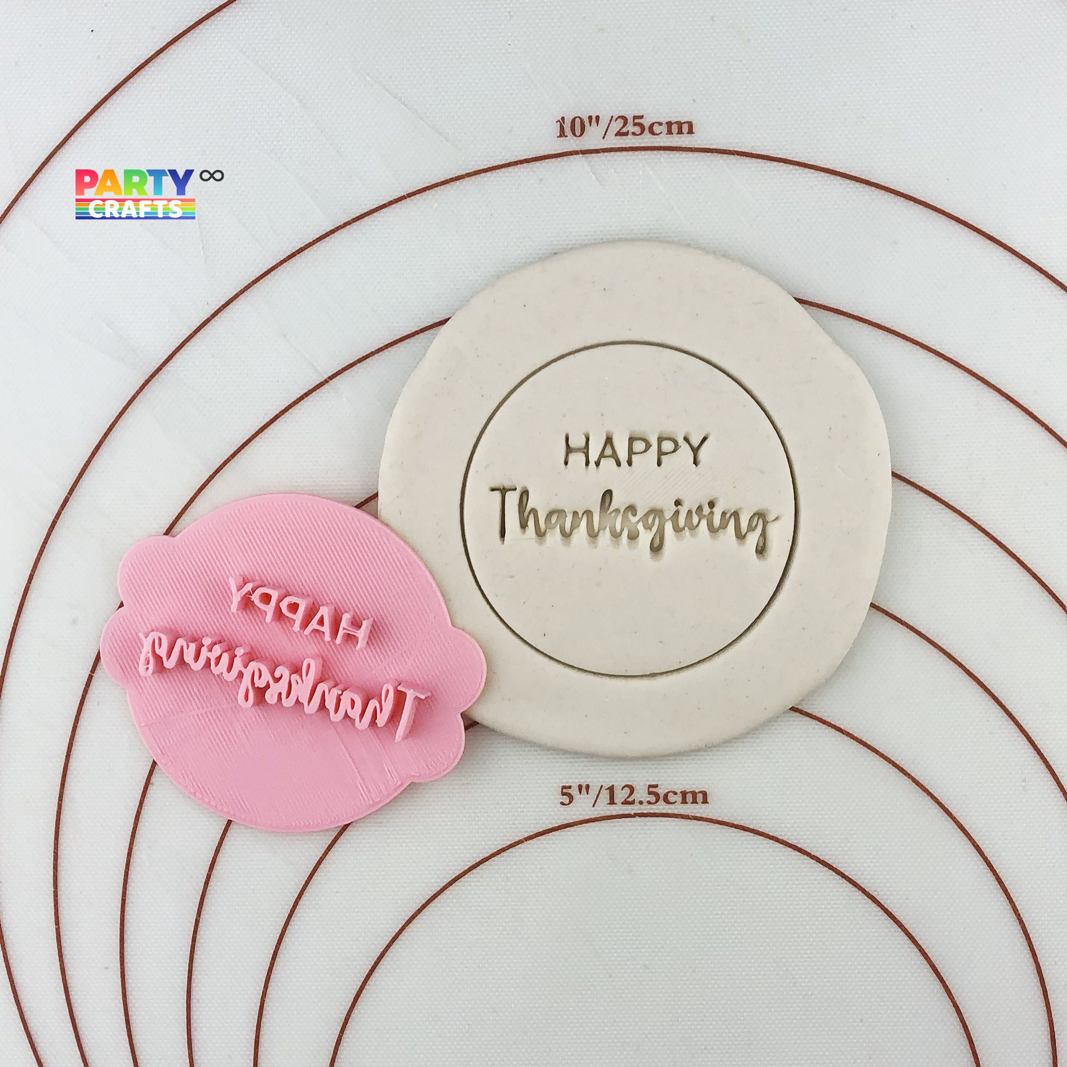 Details about   Happy Thanksgiving Fondant Embosser or Cookie Stamp 